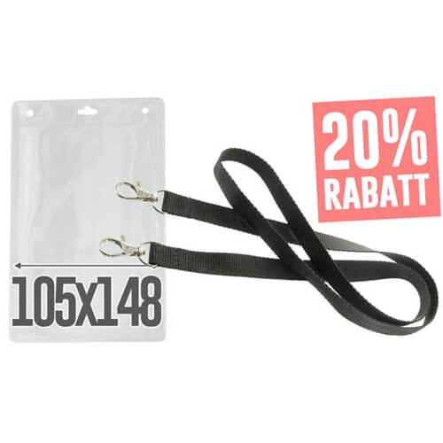 15mm Blanko-Lanyard im SET